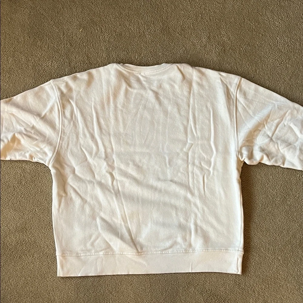 Roxy Cream Sweatshirt with Orange Hibiscus - Picture 2 of 5
